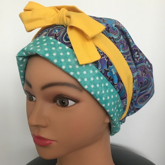 Scrub CAP/HAT *Reversible *Long Ties NWOT - Picture 3 of 15